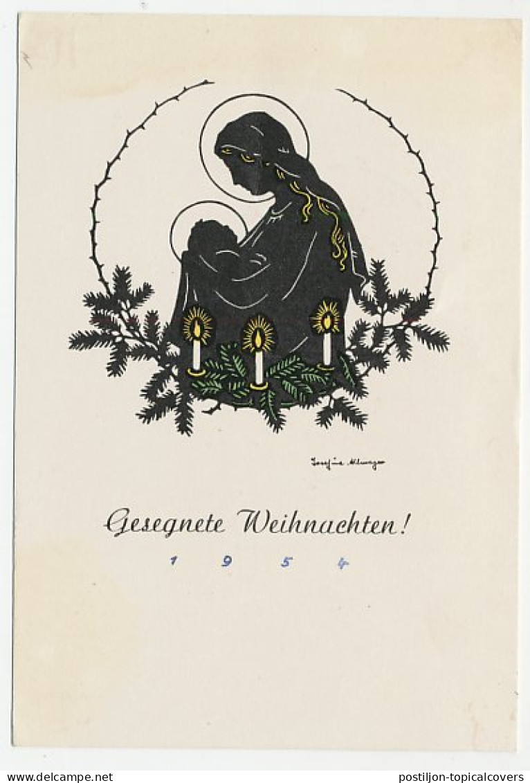 Card / Postmark Austria 1953 Christkindl - Navidad