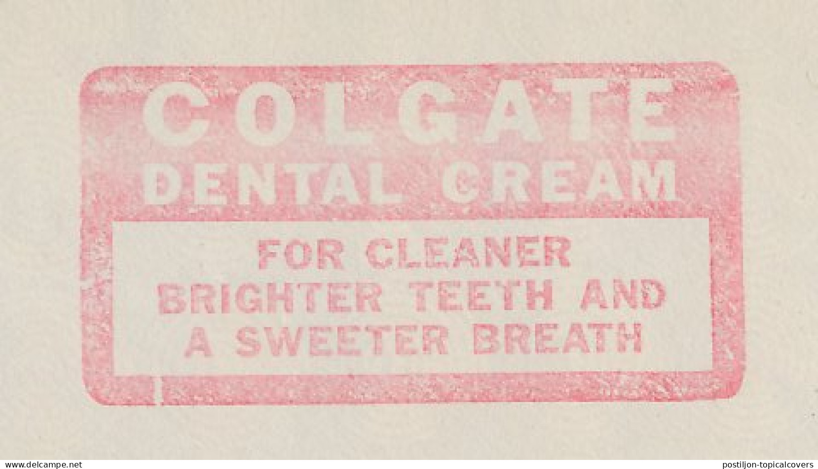 Meter Top Cut USA 1939 Dental Cream - Colgate - Geneeskunde