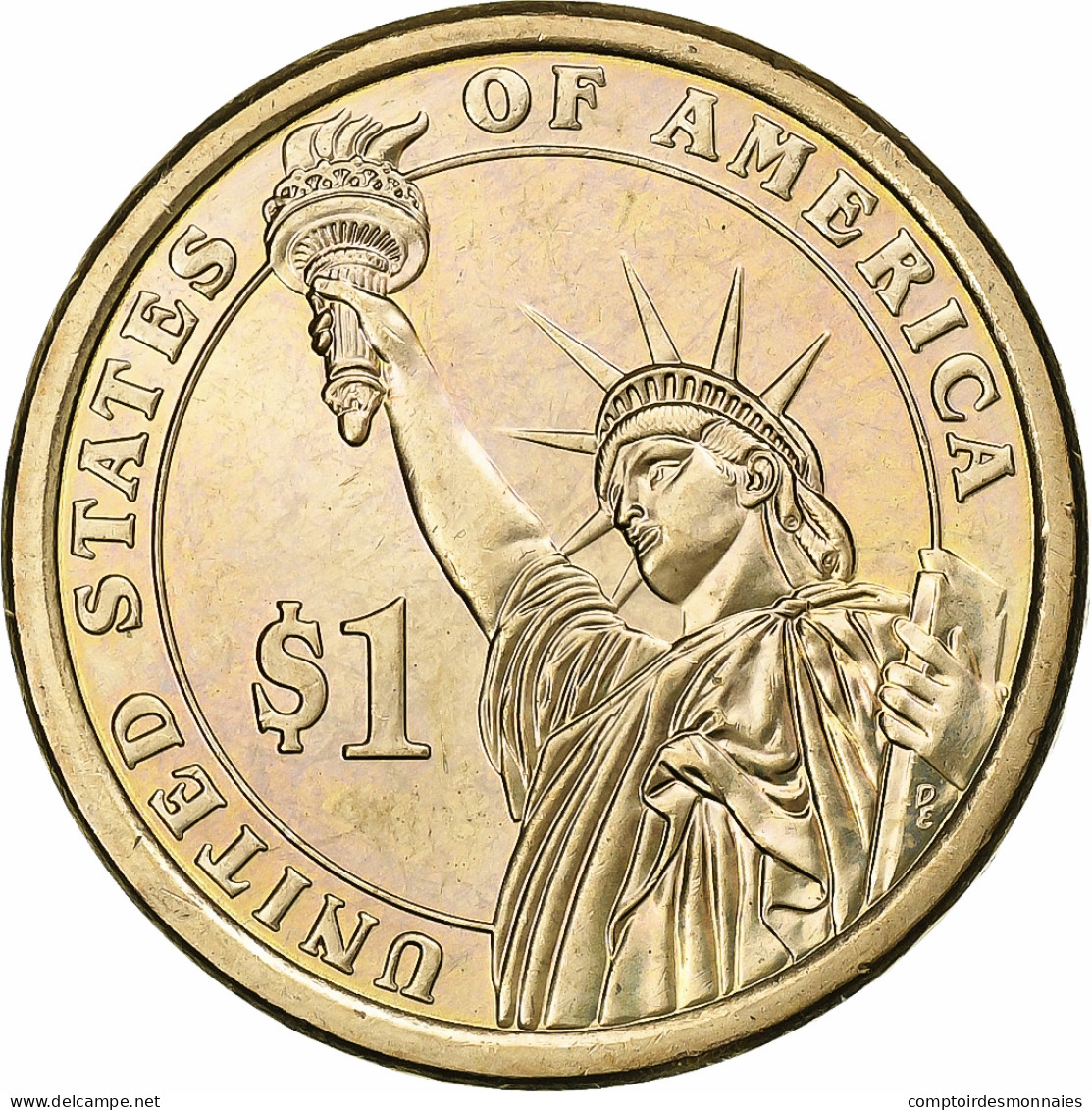 États-Unis, Dollar, 2009, U.S. Mint, Copper-Zinc-Manganese-Nickel Clad Copper - 2007-…: Presidents