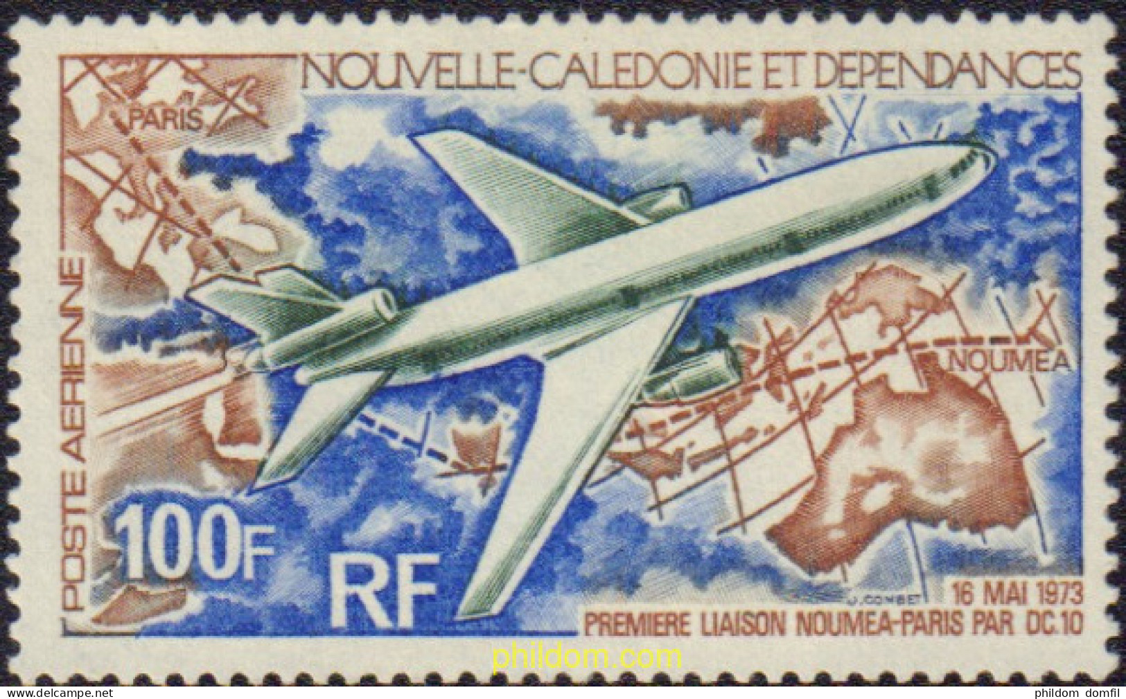 583712 MNH NUEVA CALEDONIA 1973 AVION - Ongebruikt