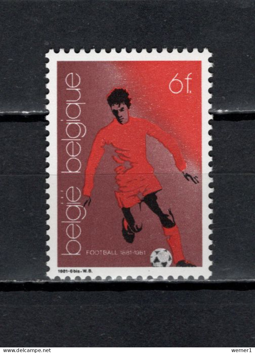 Belgium 1981 Football Soccer Stamp MNH - Unused Stamps