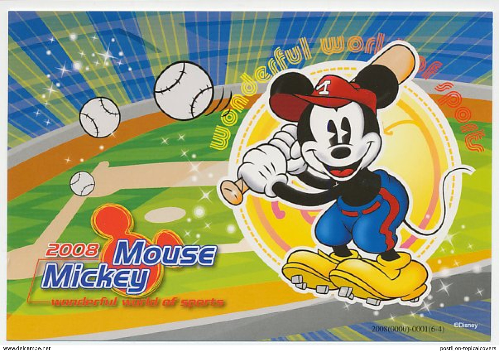 Postal Stationery China 2006 Mickey Mouse - Baseball - Disney