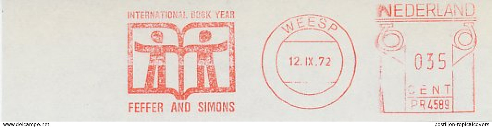 Meter Cut Netherlands 1972 International Book Year - United Nations - UNESCO - UNO