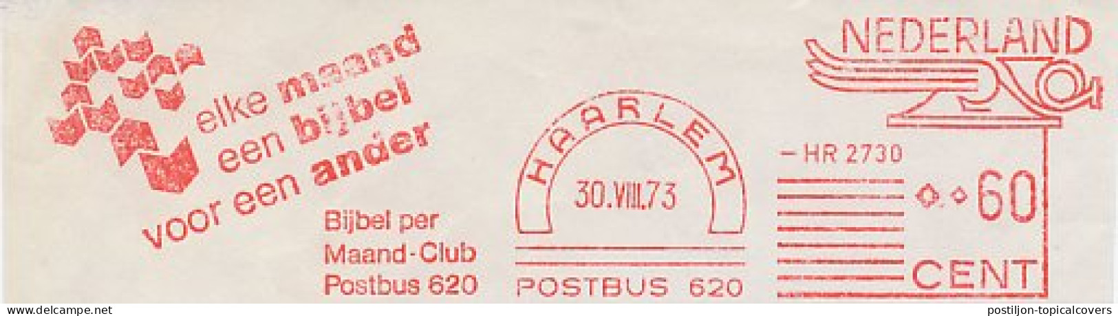 Meter Cut Netherlands 1973 Every Month A Bible For Another - Autres & Non Classés