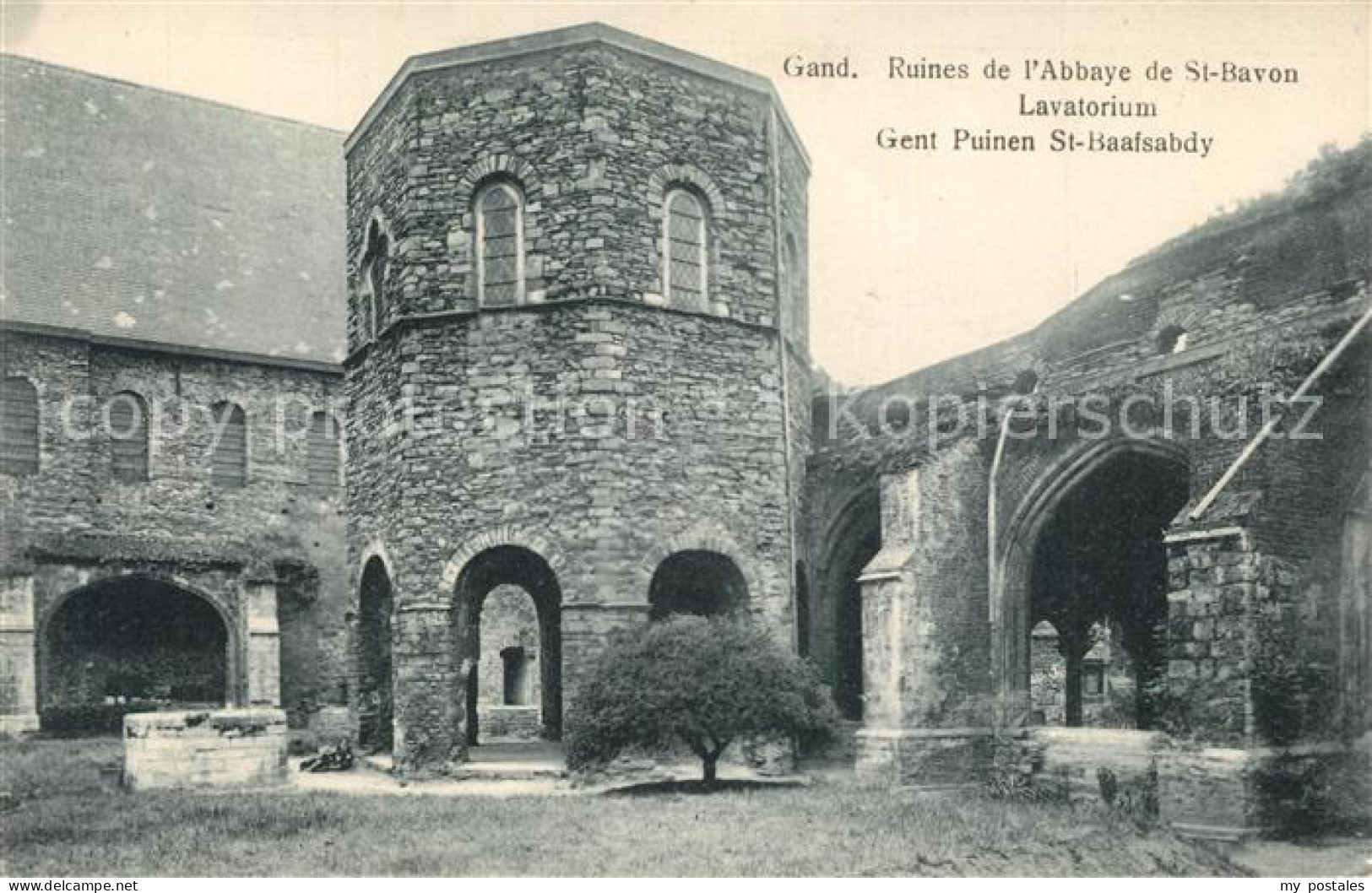 73337615 Gand Belgien Ruines De L'Abbaye De Saint Bavon Lavatorium Gand Belgien - Autres & Non Classés