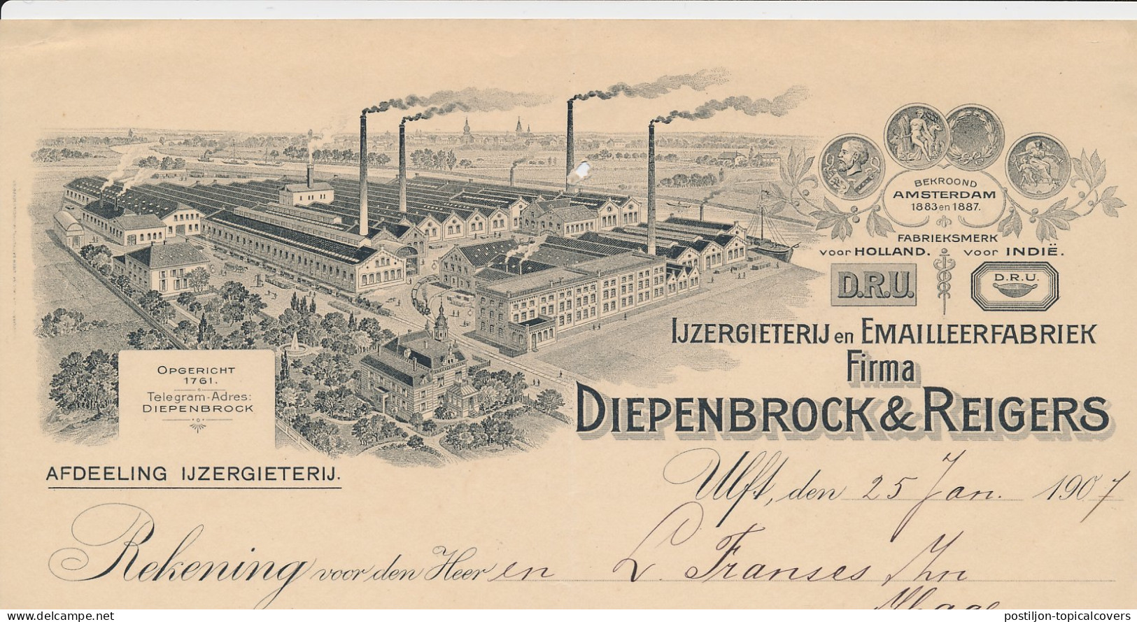 Nota Ulft 1907 - IJzergieterij - Emailleerfabriek - Pays-Bas