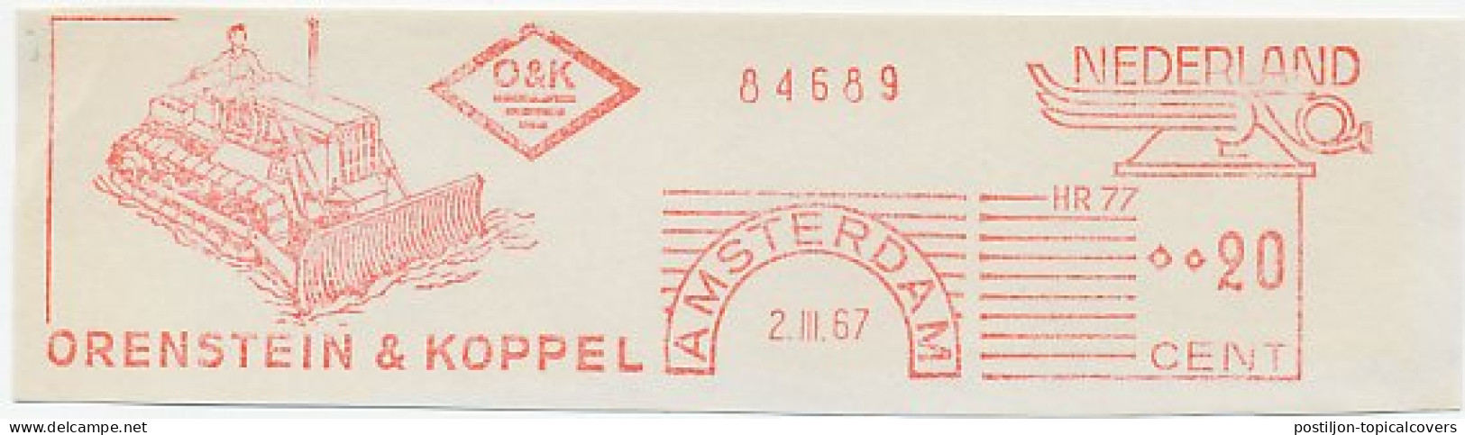 Meter Cut Netherlands 1967 Bulldozer - Other & Unclassified
