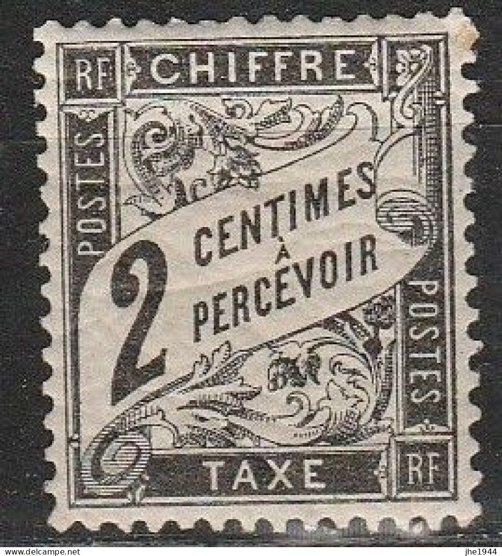 France Taxe N° 11* Noir 2 C - 1859-1959.. Ungebraucht