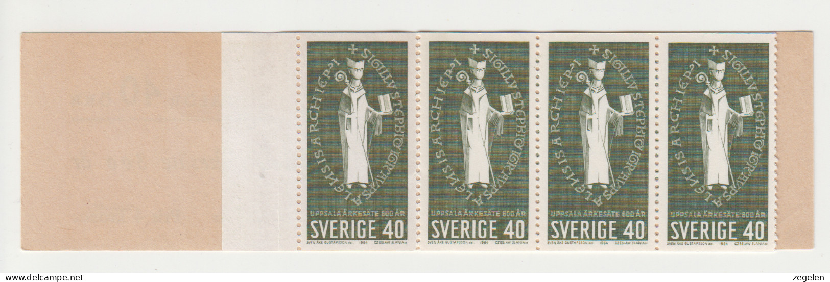 Zweden Postzegelboekje Facit H163 Michel 517A ** - 1951-80
