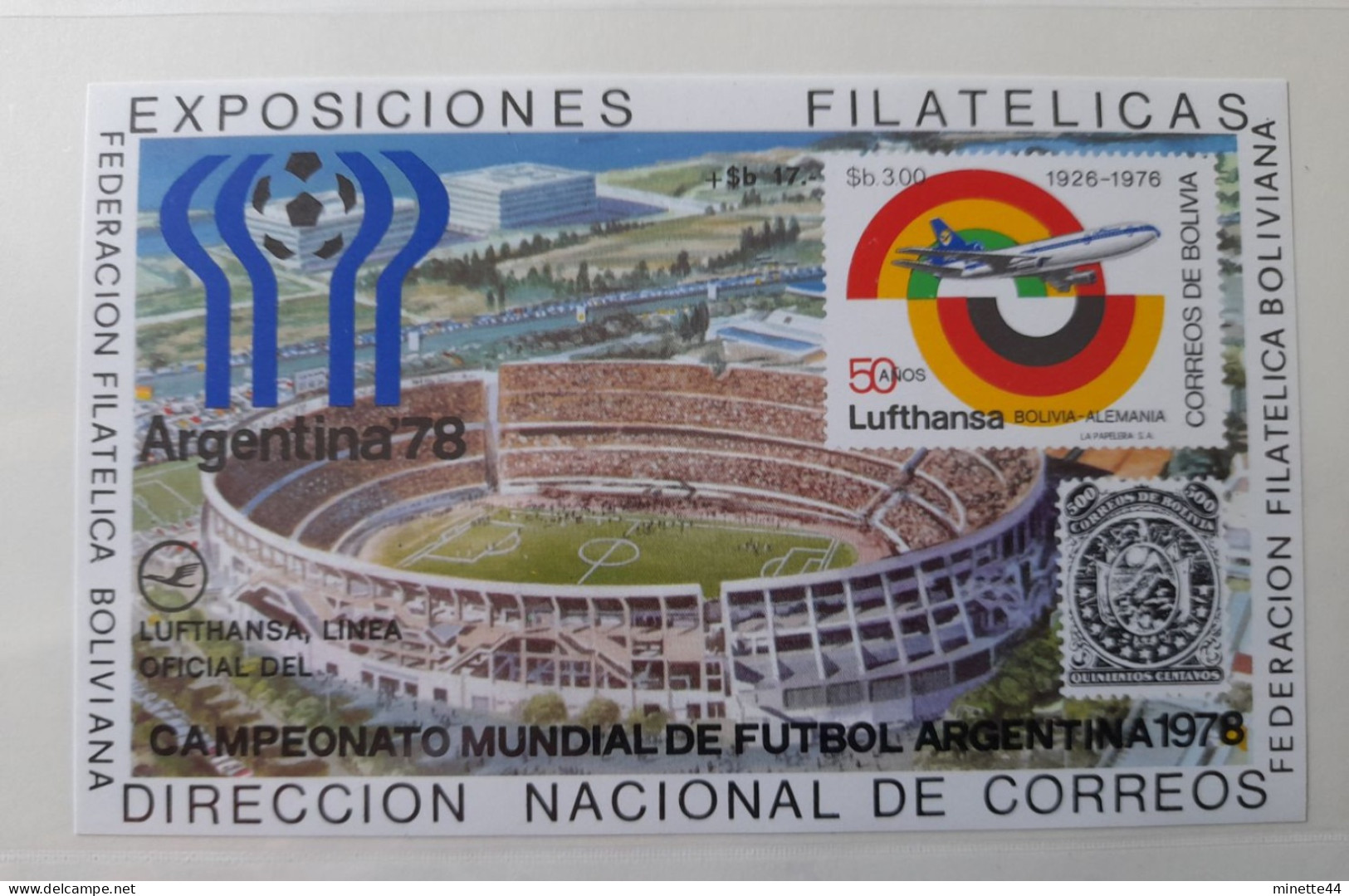 BOLIVIE BOLIVIA  MNH** 1978 FOOTBALL FUSSBALL SOCCER CALCIO VOETBAL FUTBOL FUTEBOL FOOT FOTBAL - Unused Stamps