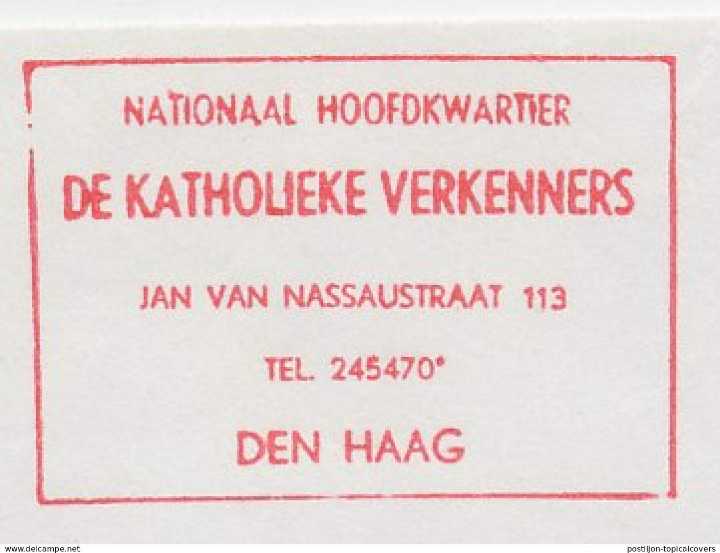 Meter Cut Netherlands 1968 The Catholic Scouts - Autres & Non Classés