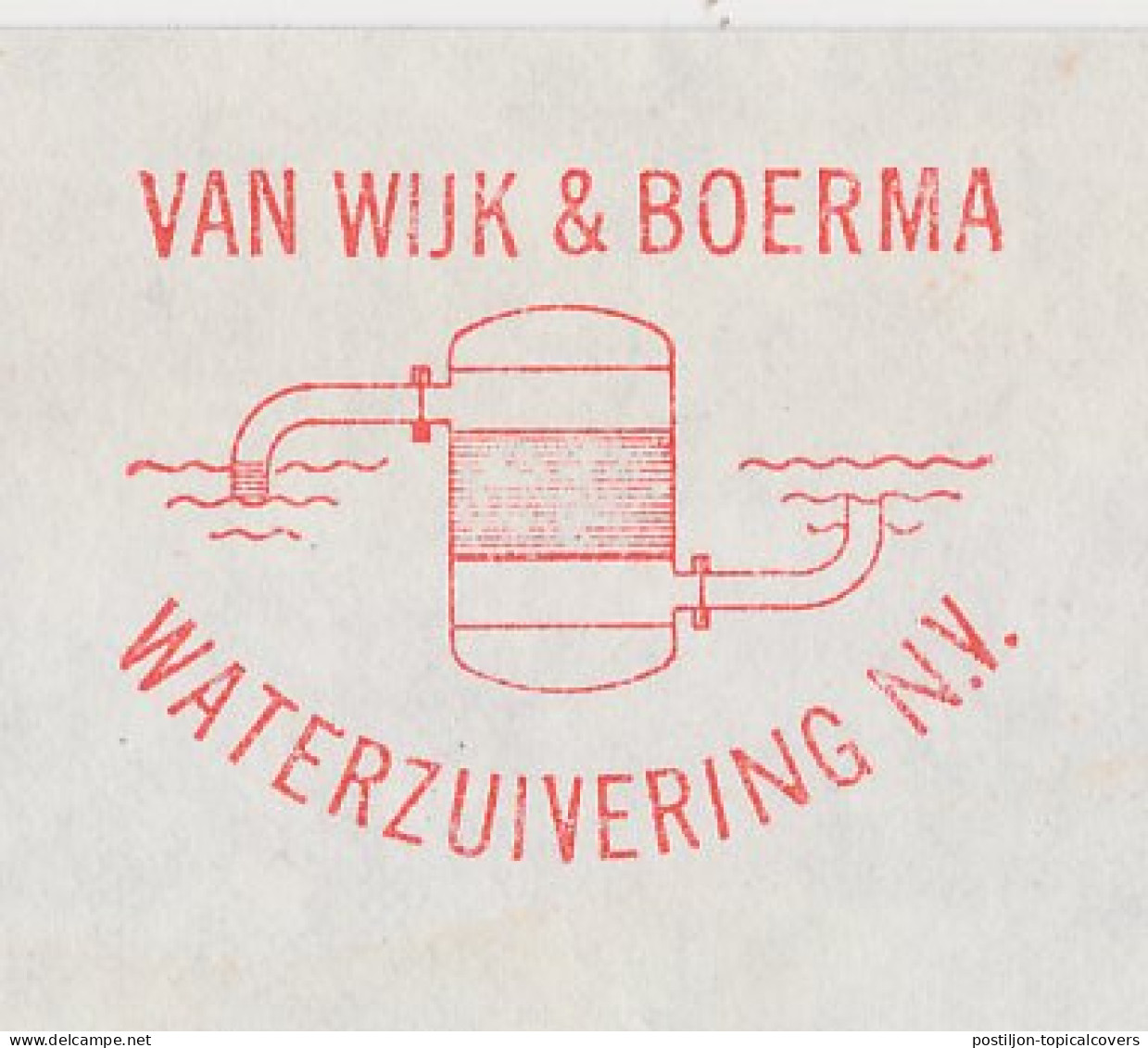 Meter Cover Netherlands 1981 Water Purification - Ravenstein - Ohne Zuordnung
