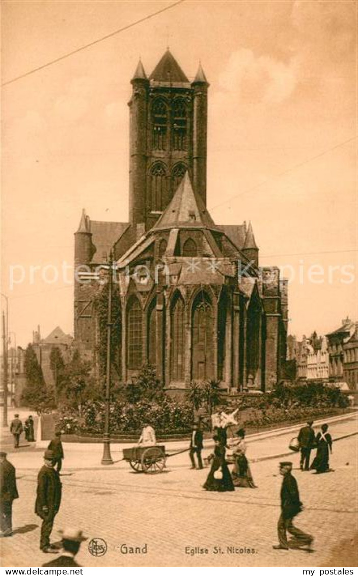 73337591 Gand Belgien Eglise Saint Nicolas Serie Gand No. 50 Gand Belgien - Sonstige & Ohne Zuordnung