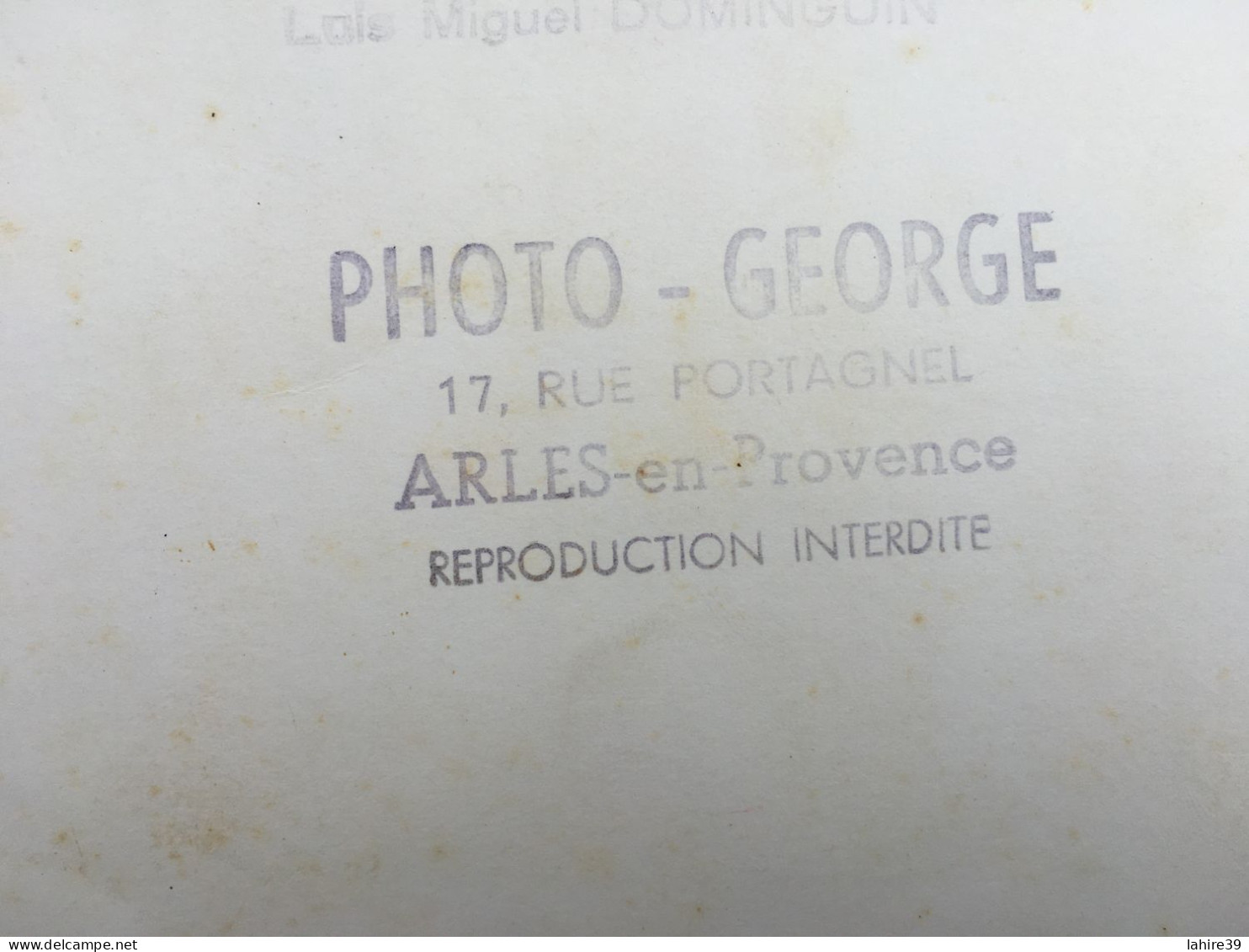 Photo de corrida (mauvais état) / Photo - George / Arles en Provence / Tauromachie