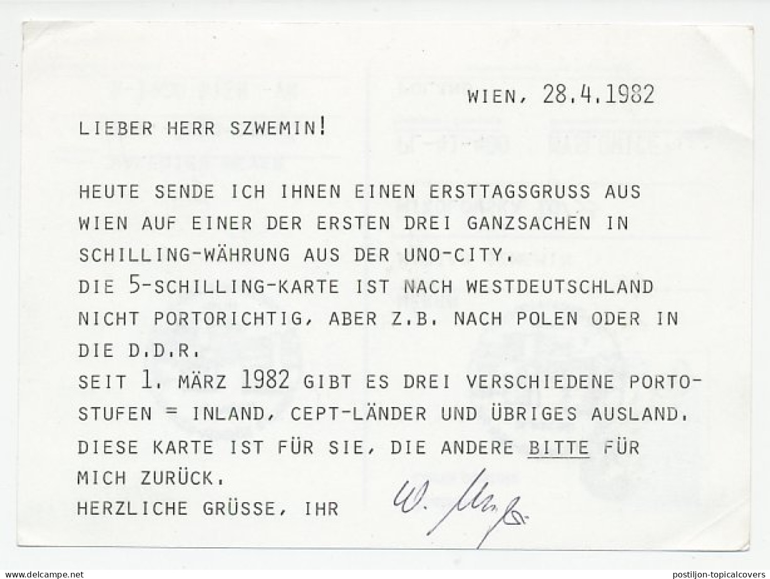 Postal Stationery United Nations 1982 Olive Twig - Dove - United Nations - Non Classés