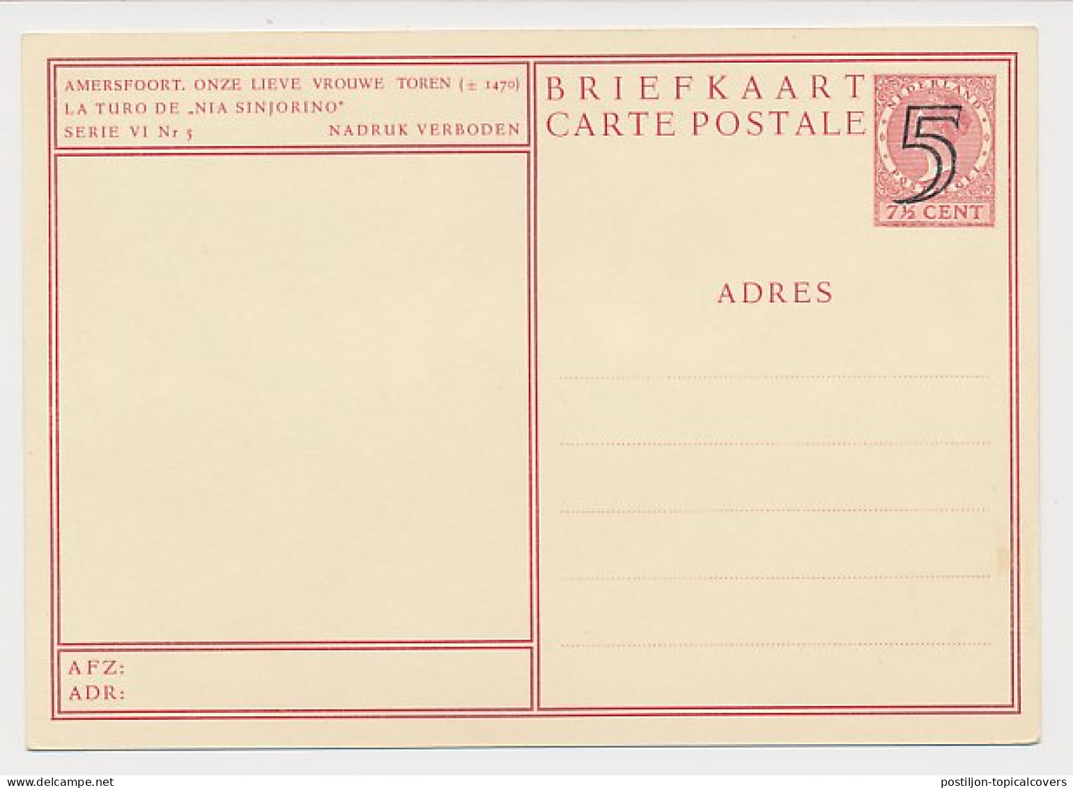 Briefkaart G. 284 O - Ganzsachen