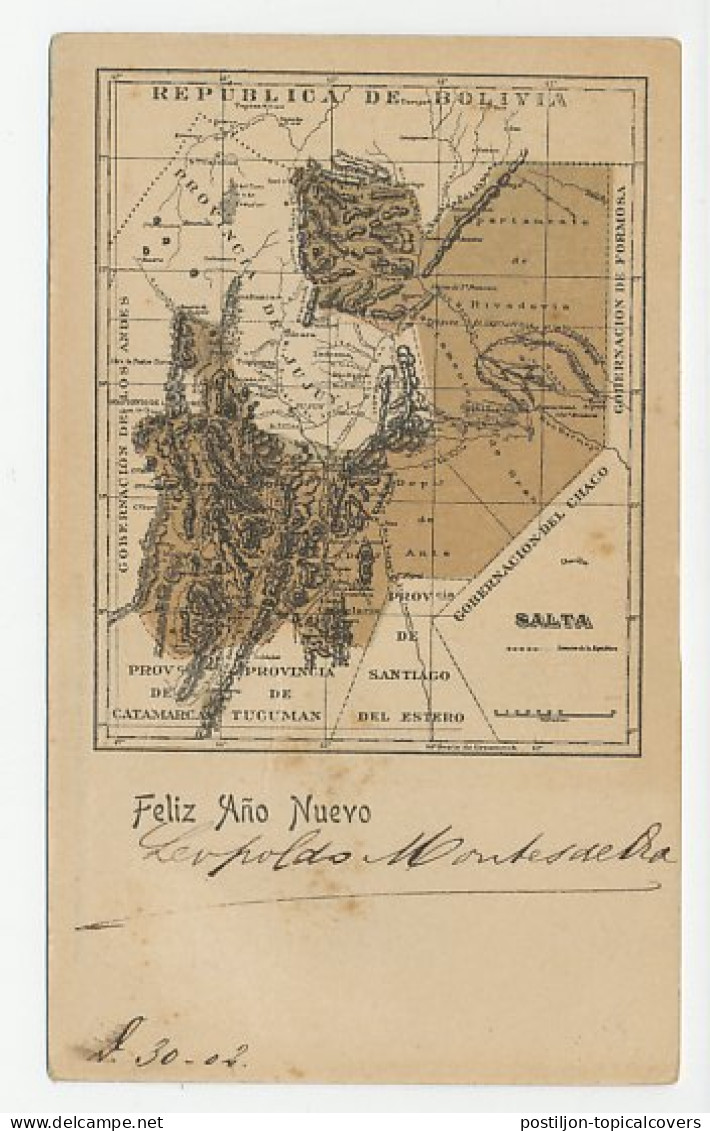 Postal Stationery Argentina Salta Province - Geography