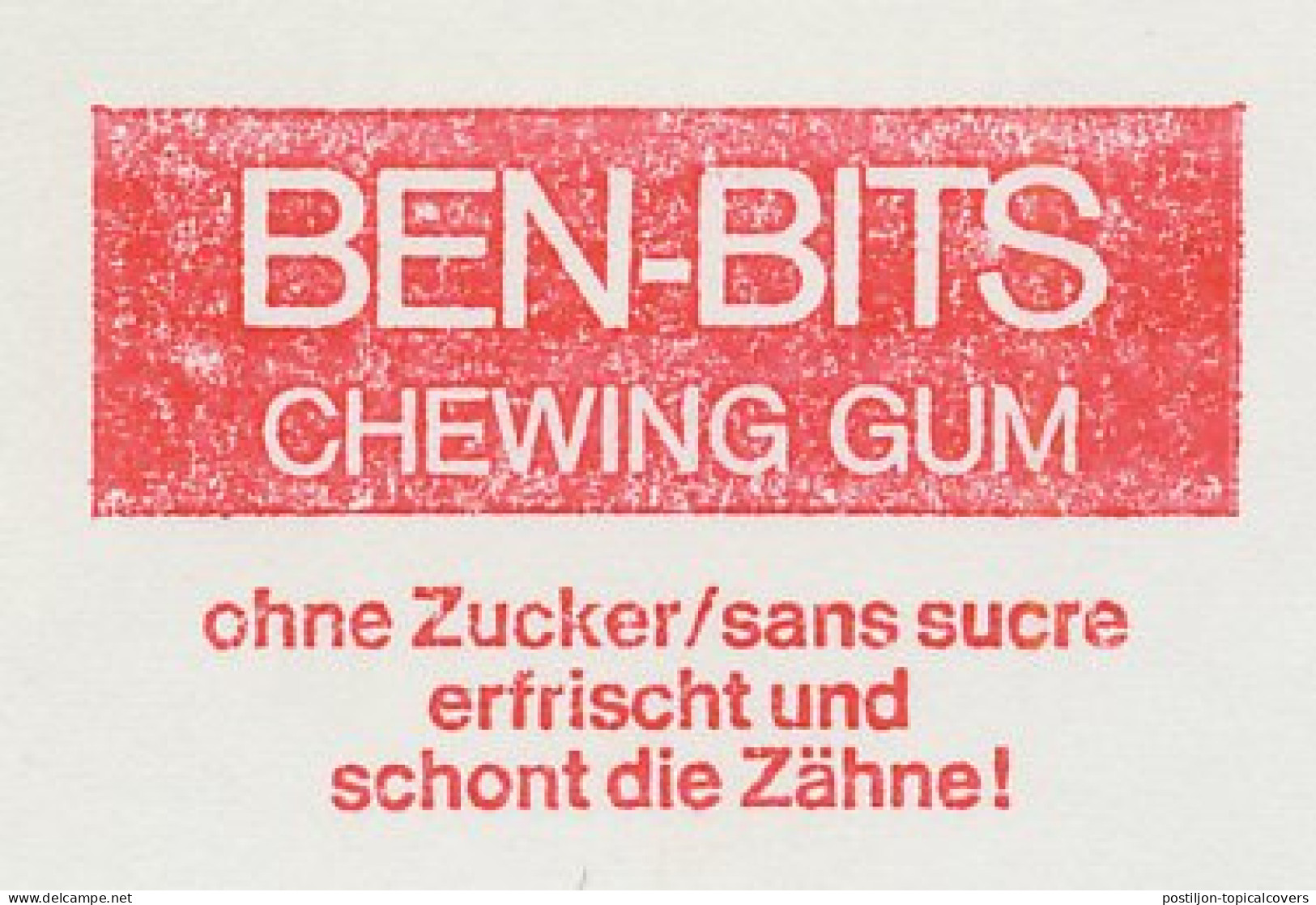 Meter Cut Switzerland 1980 Chewing Gum - Ben Bits - Ernährung