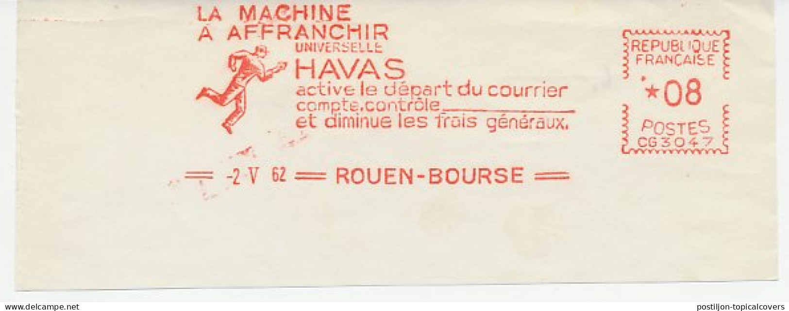 Meter Cut France 1962 Havas - Viñetas De Franqueo [ATM]