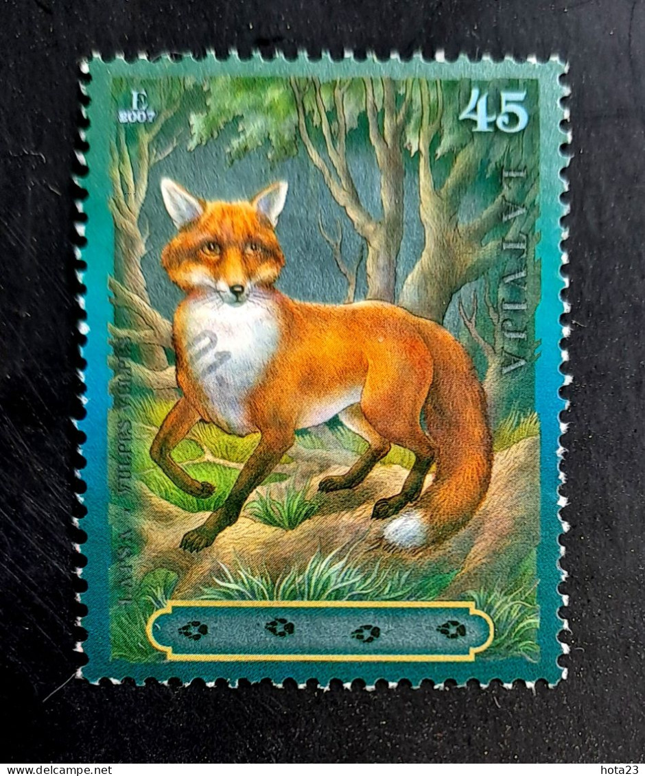 (!) Latvia - Wild Animal FOX  2007 Y - Used Stamp - Lettonie