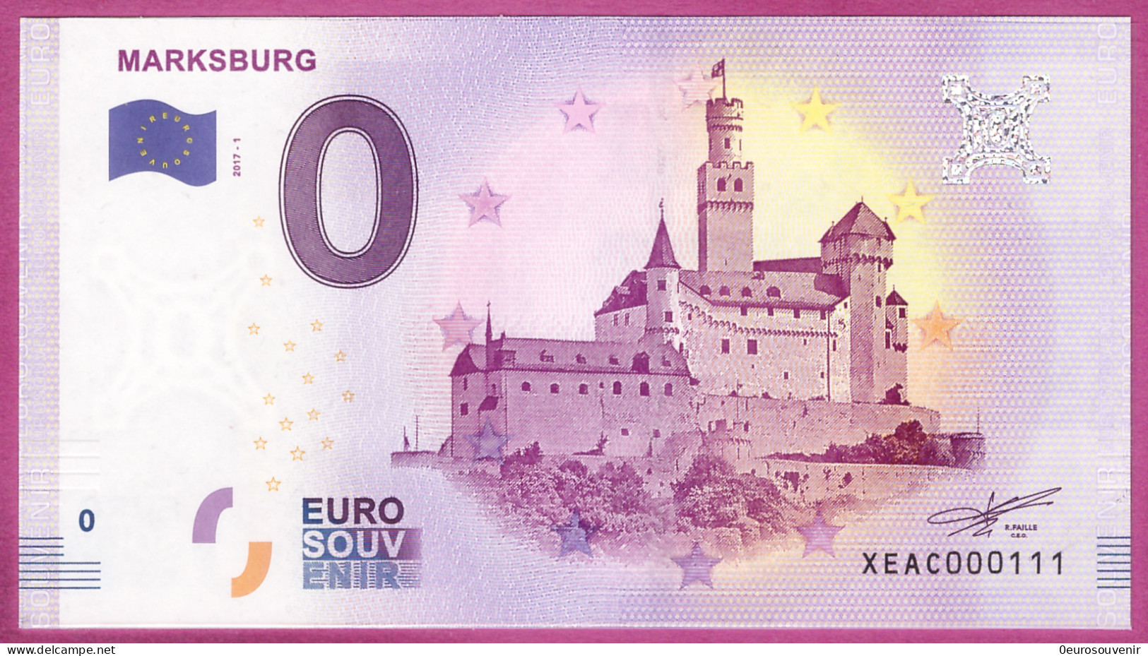 0-Euro XEAC 2017-1 # 111 ! MARKSBURG  S-11 XOX - Pruebas Privadas