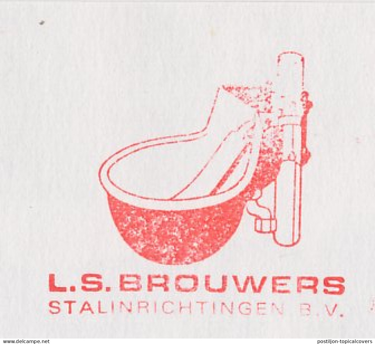 Meter Cover Netherlands 1984 Livestock Water Bowl - Leeuwarden - Hoftiere