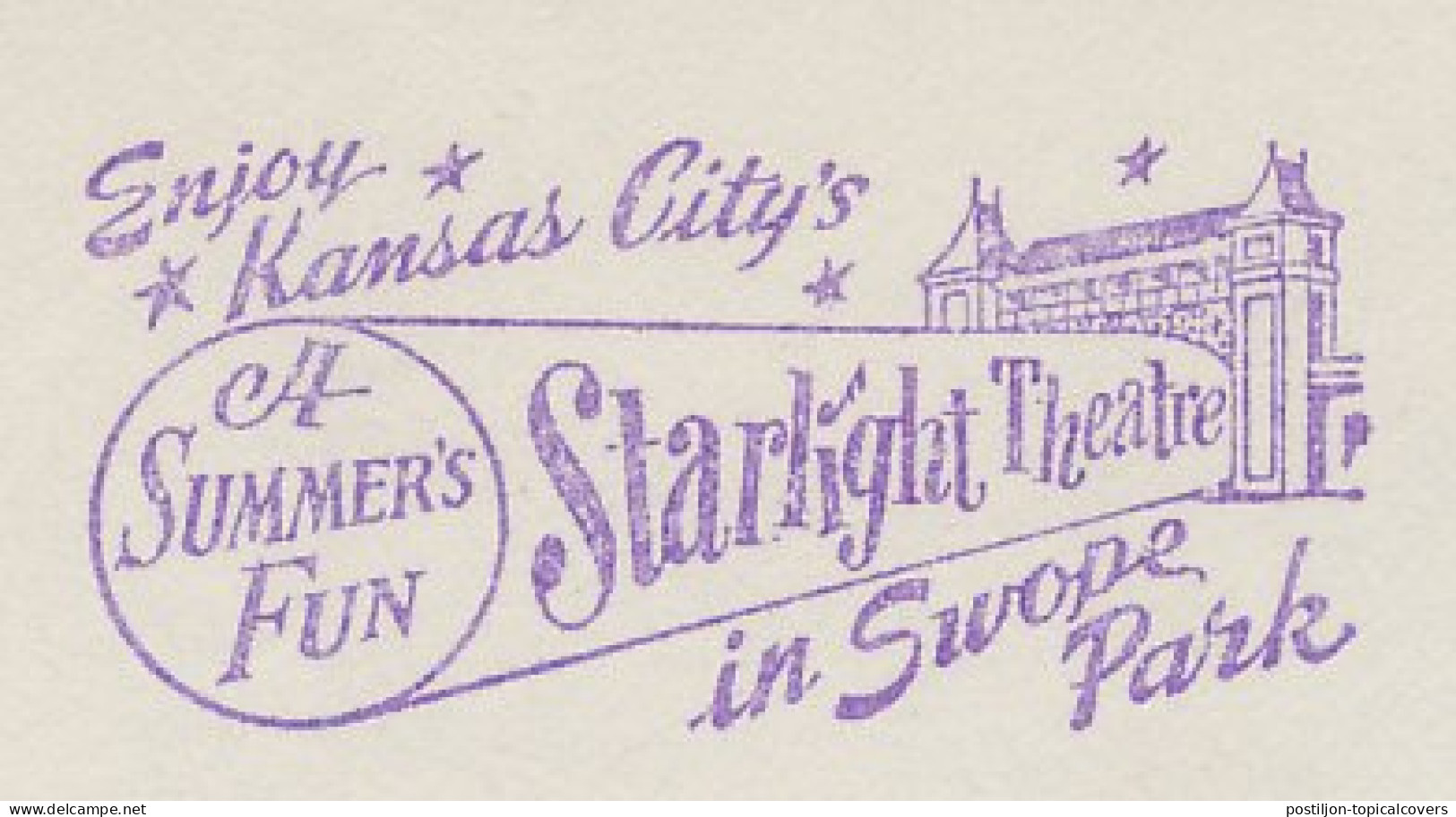 Meter Cut USA 1952 Starlight Theatre - Theater