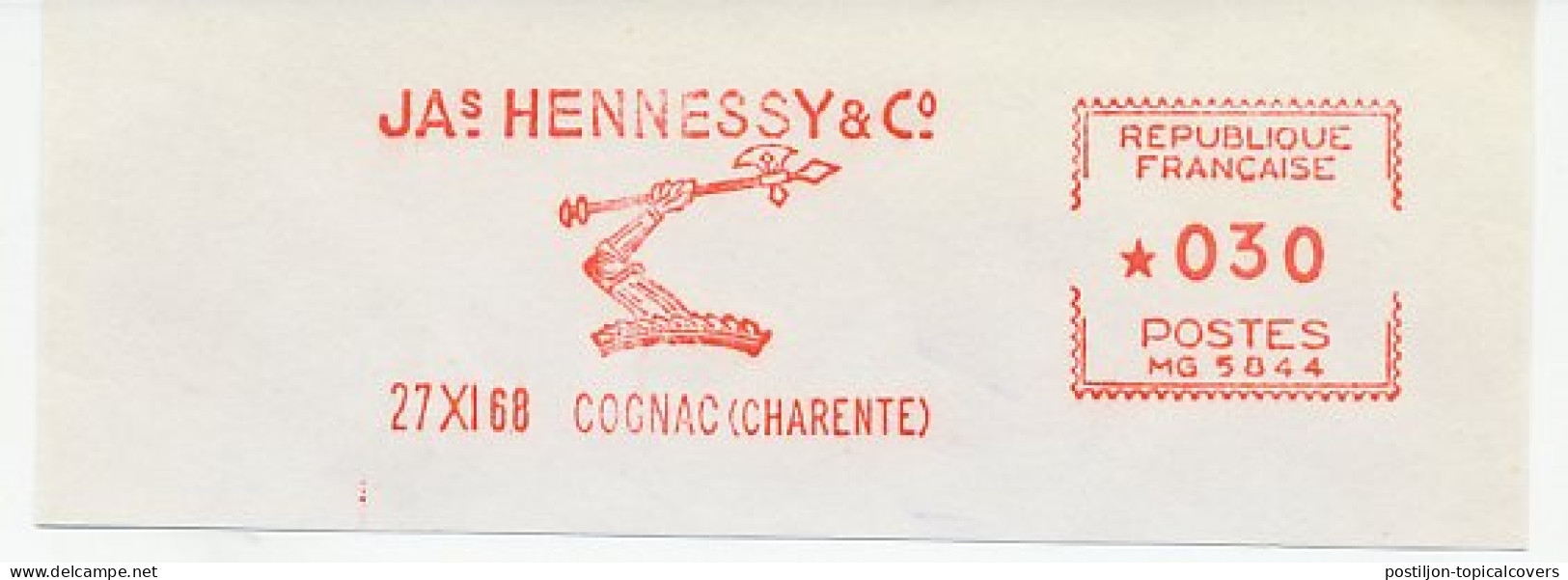 Meter Cut France 1968 Cognac - Hennessy - Wines & Alcohols