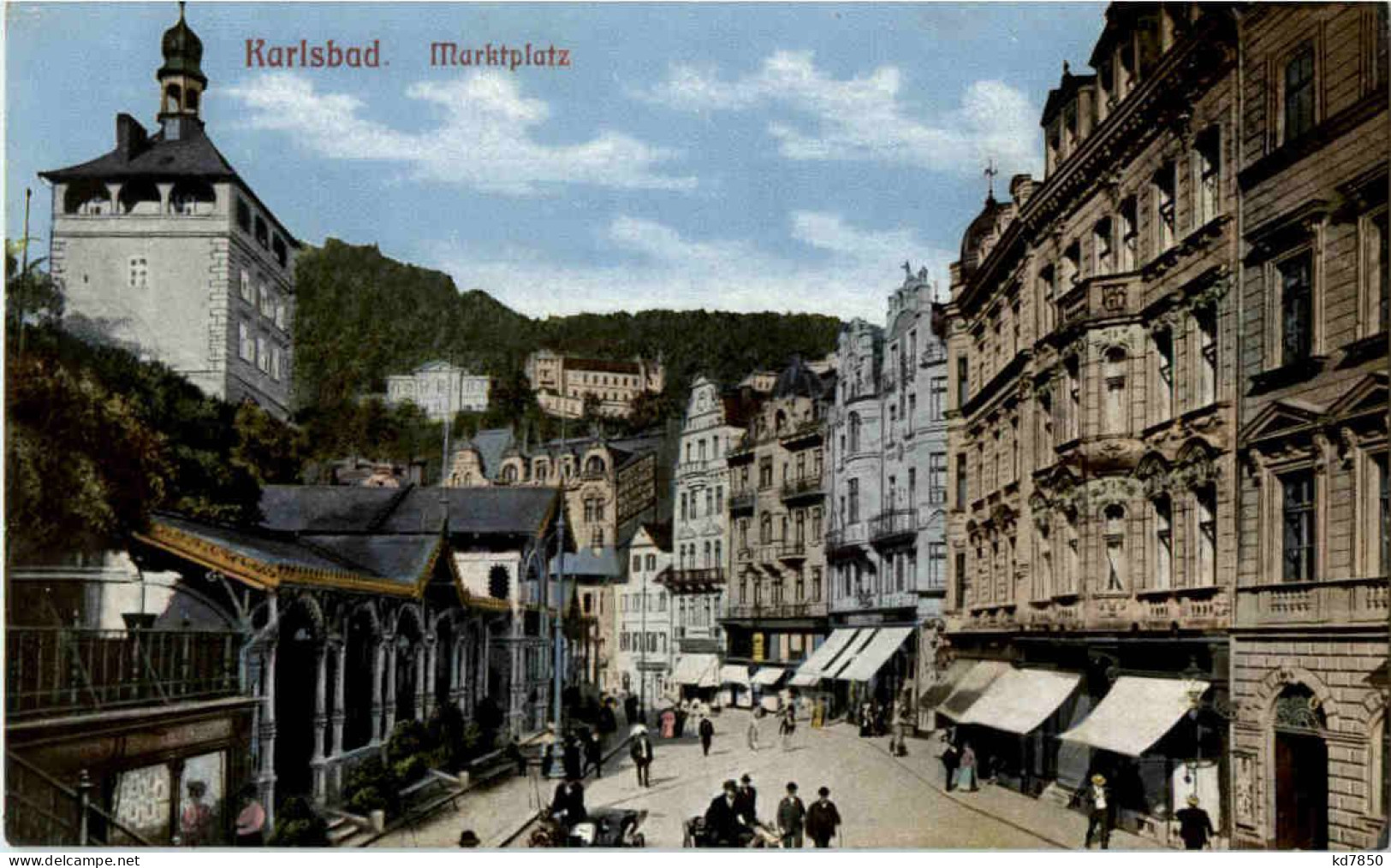 Karlsbad - Marktplatz - Böhmen Und Mähren