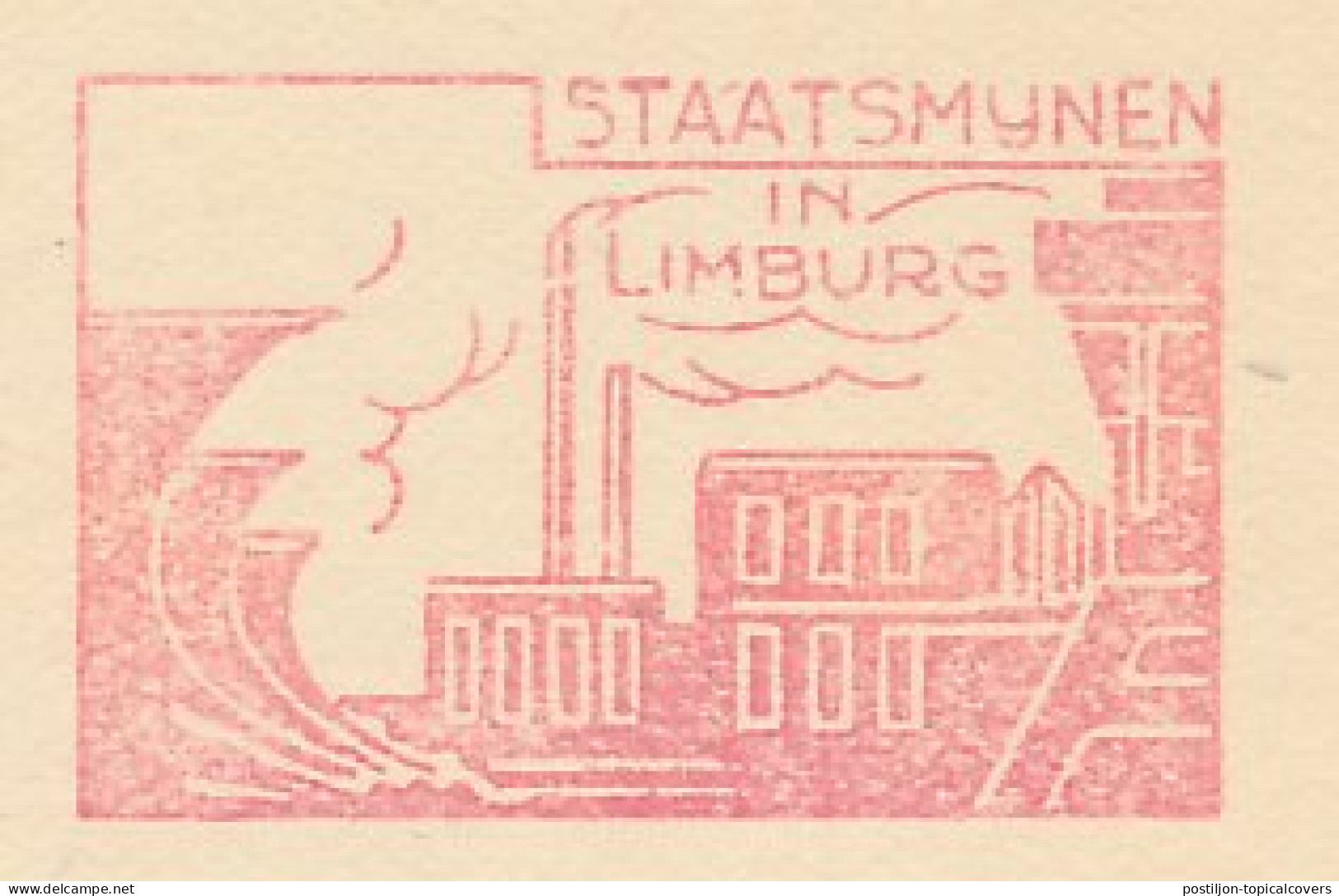 Meter Card Netherlands 1941 Coal Mine - State Mine - Cooling Towers - Heerlen - Andere & Zonder Classificatie