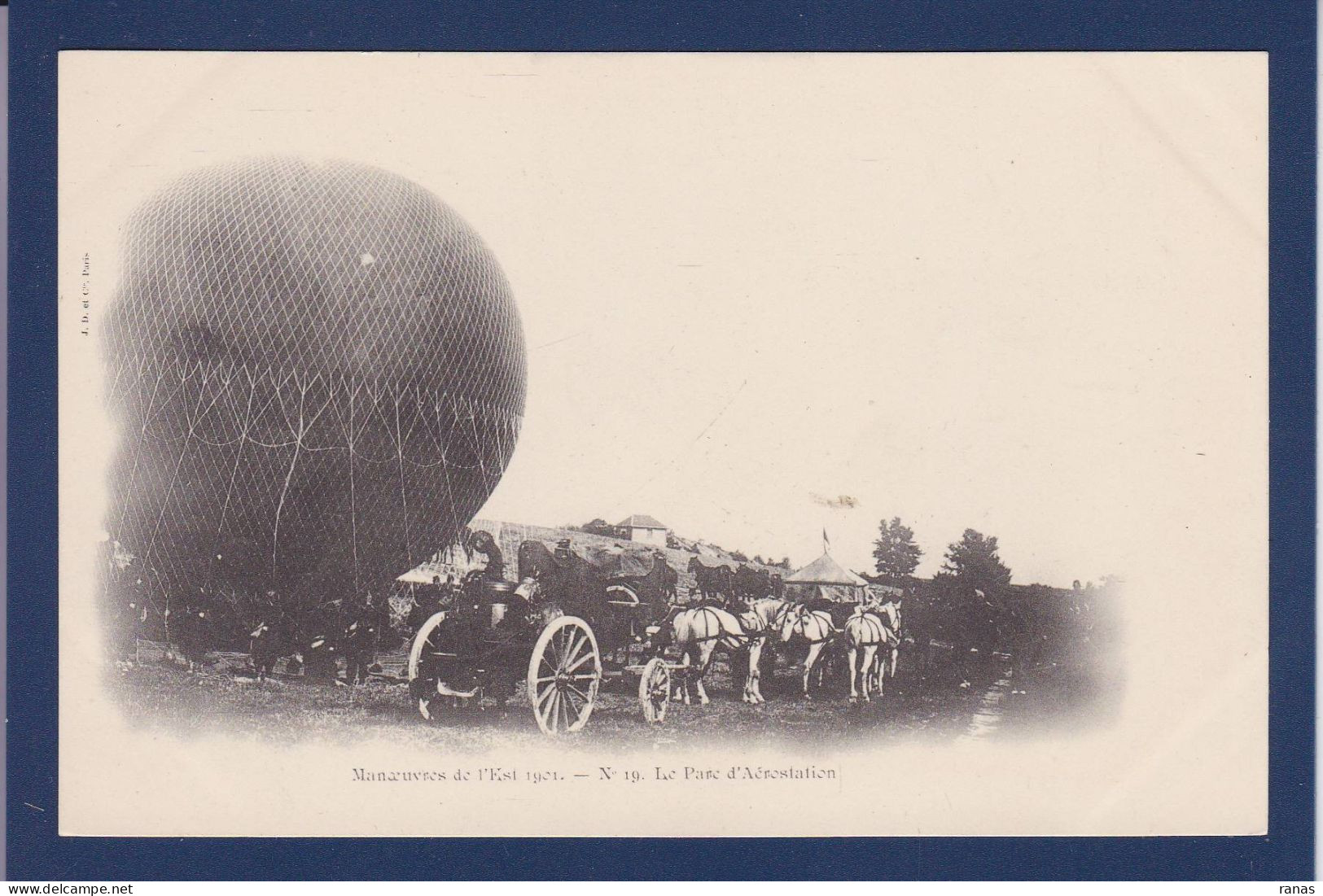 CPA Aviation > Montgolfières Militaria Non Circulée - Luchtballon