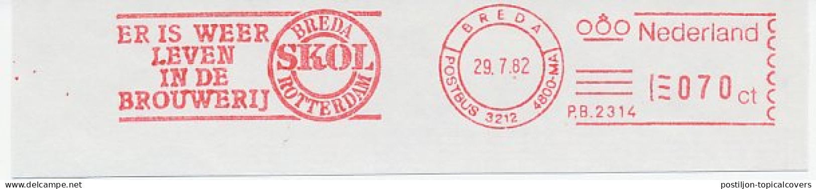 Meter Cut Netherlands 1983 Beer - Skol - Brewery - Vinos Y Alcoholes