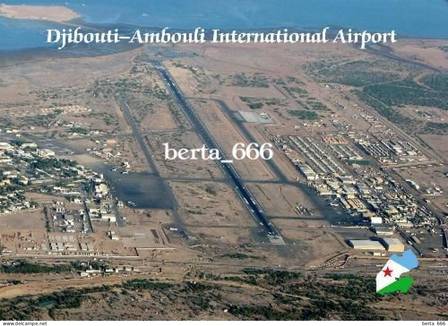 Djibouti Ambouli International Airport Aerial View New Postcard - Djibouti