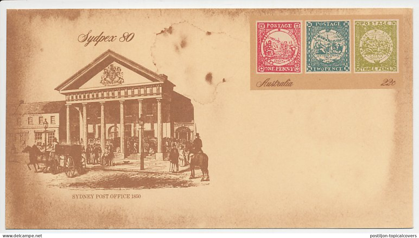 Postal Stationery Australia 1980 Post Office Sydney - Stamps NSW - Otros & Sin Clasificación