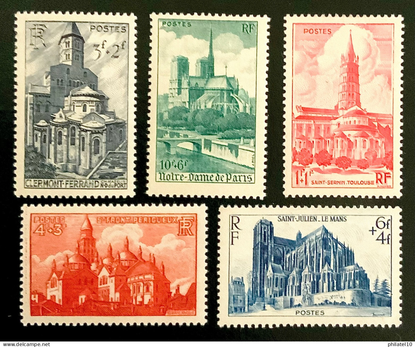 1947 FRANCE N 772 A 776 CATHÉDRALES - NEUF** - Unused Stamps