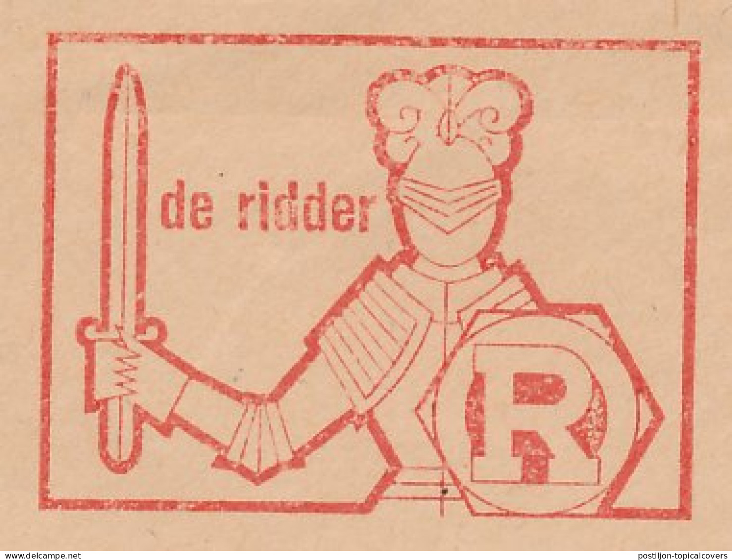 Meter Cover Netherlands 1961 Knight - Naarden - Militares