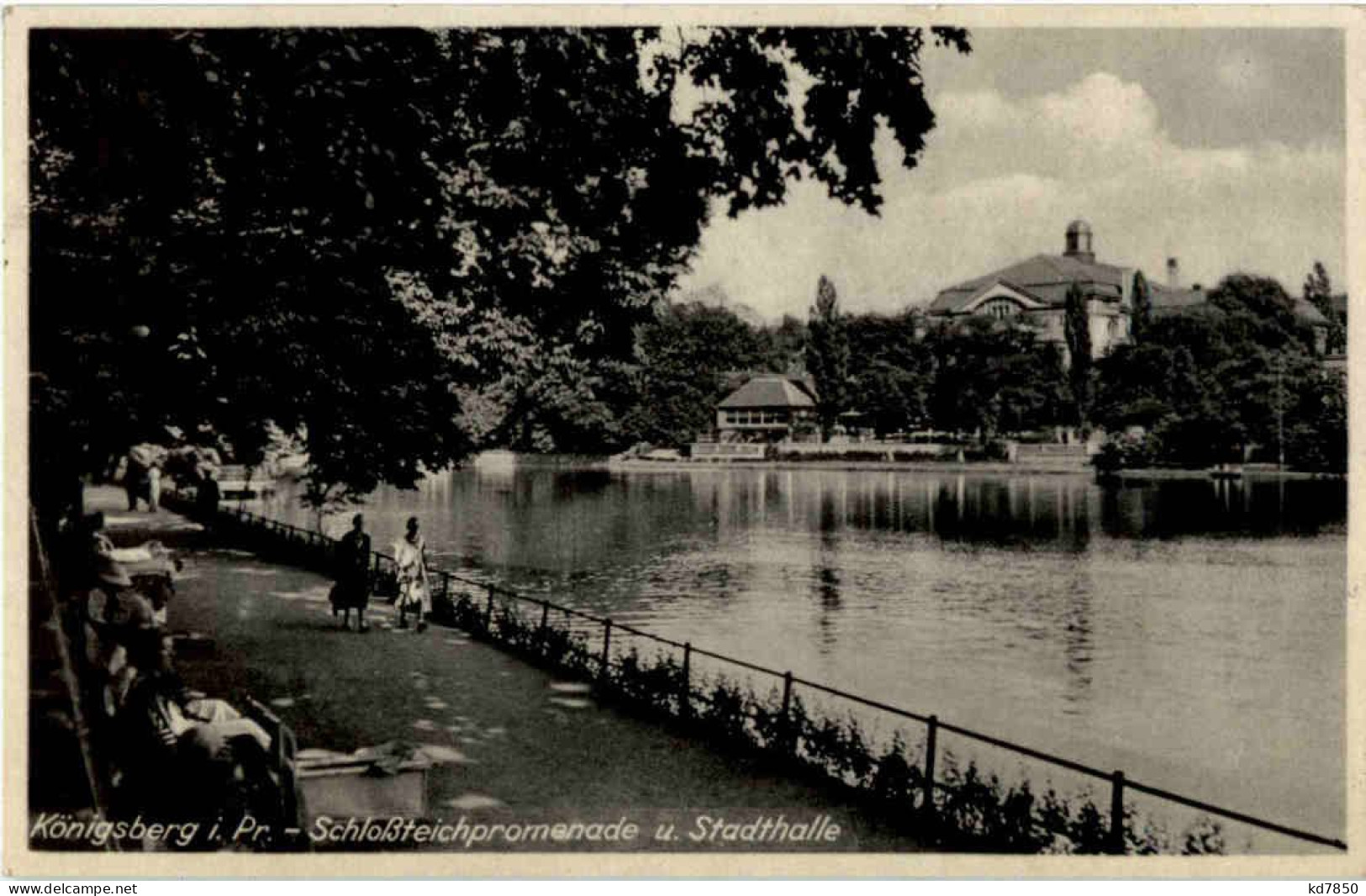 Königsberg - Schlossteichpromenade - Ostpreussen