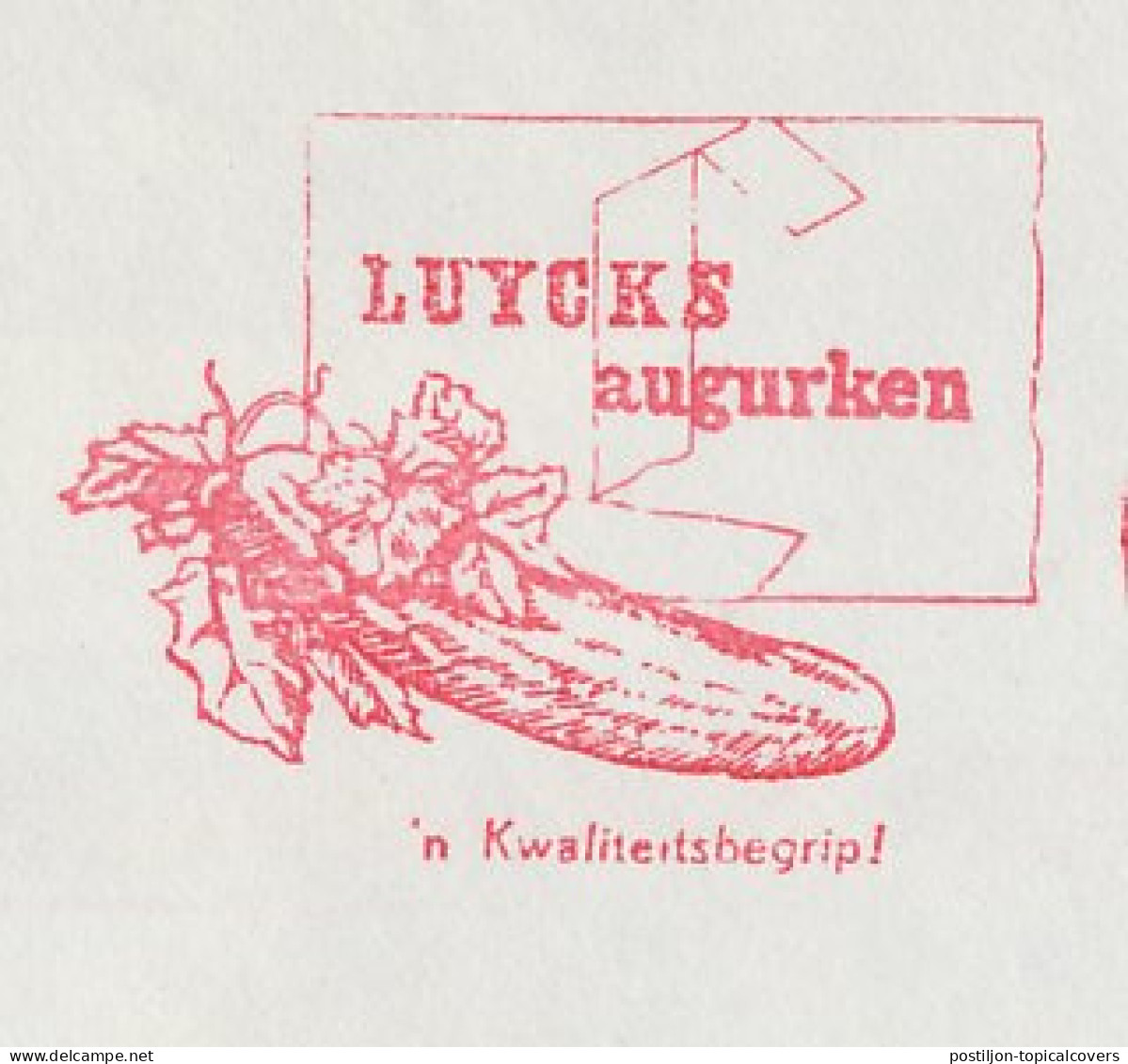 Meter Cover Netherlands 1967 Pickle - Diemen - Legumbres