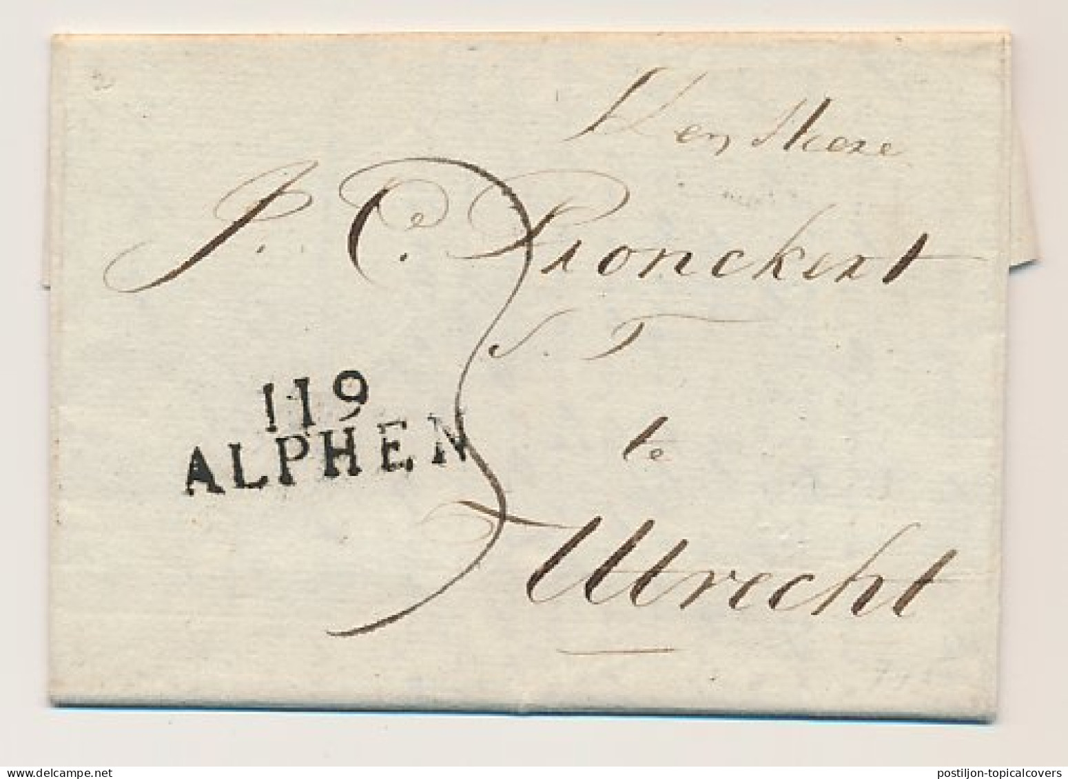 119 ALPHEN - Utrecht 1812 - ...-1852 Voorlopers