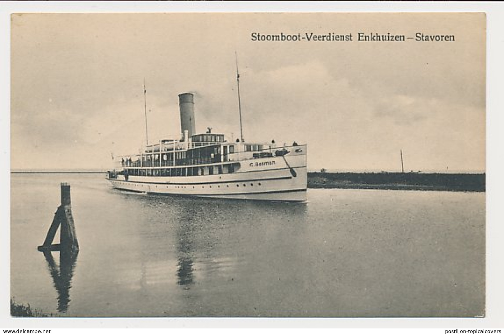 Treinblokstempel : Stavoren - Enkhuizen A 1923 - Unclassified