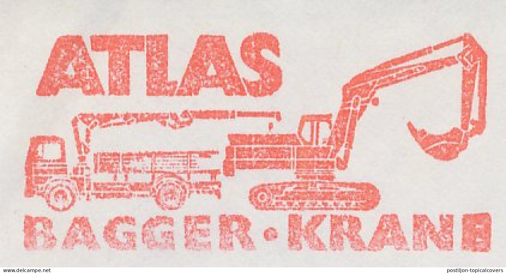 Meter Cut Germany 1985 Excavator - Truck - Altri & Non Classificati