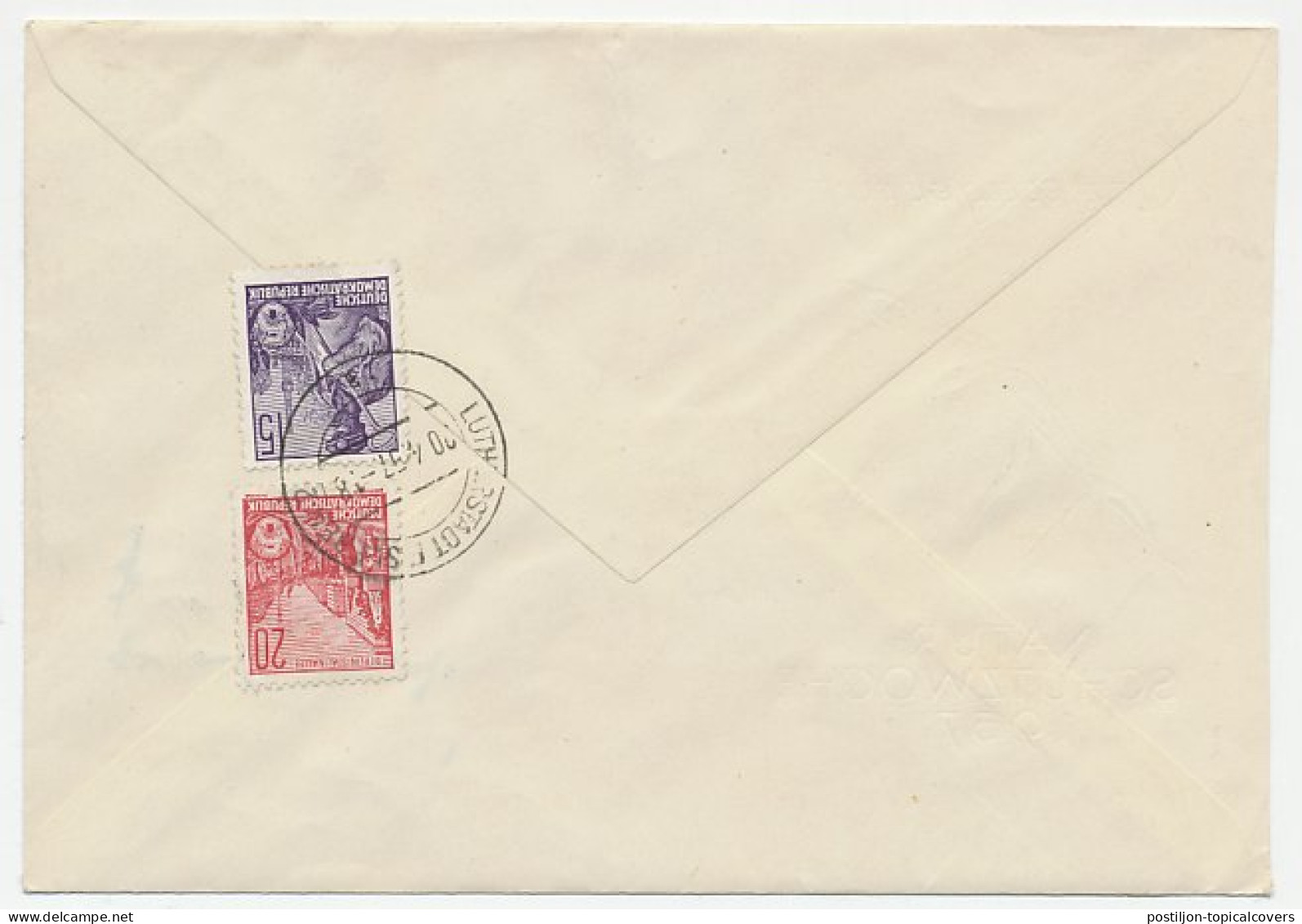 Registered Cover / Postmark DDR / Germany 1957 Nature Protection - Arbres