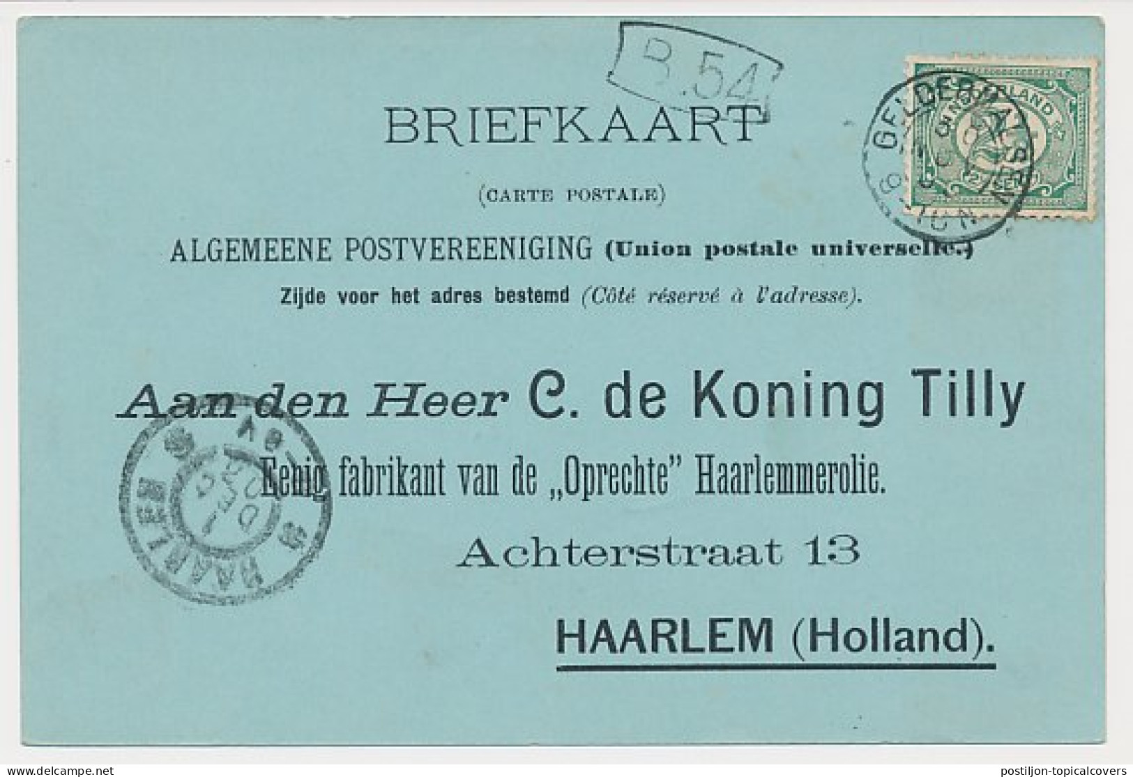 Kleinrondstempel Geldermalsen 1903 - Non Classés