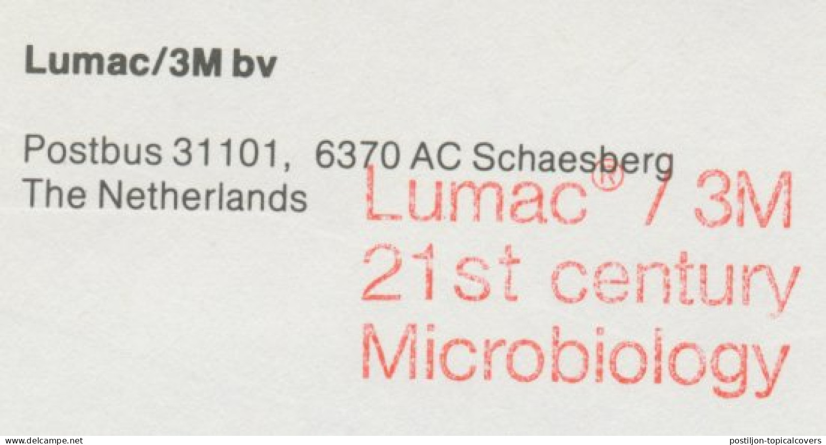 Meter Top Cut Netherlands 1983 21st Century Microbiology - Altri & Non Classificati