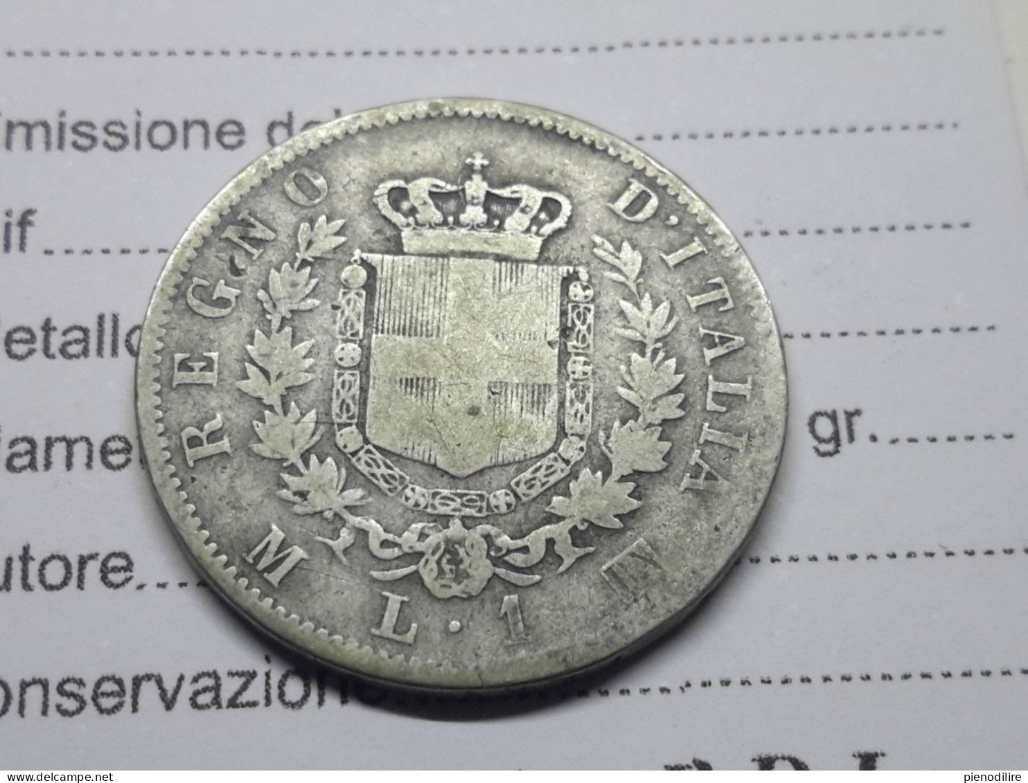 1 LIRA 1867 BN MILANO  (A10.117) - 1861-1878 : Vittoro Emanuele II