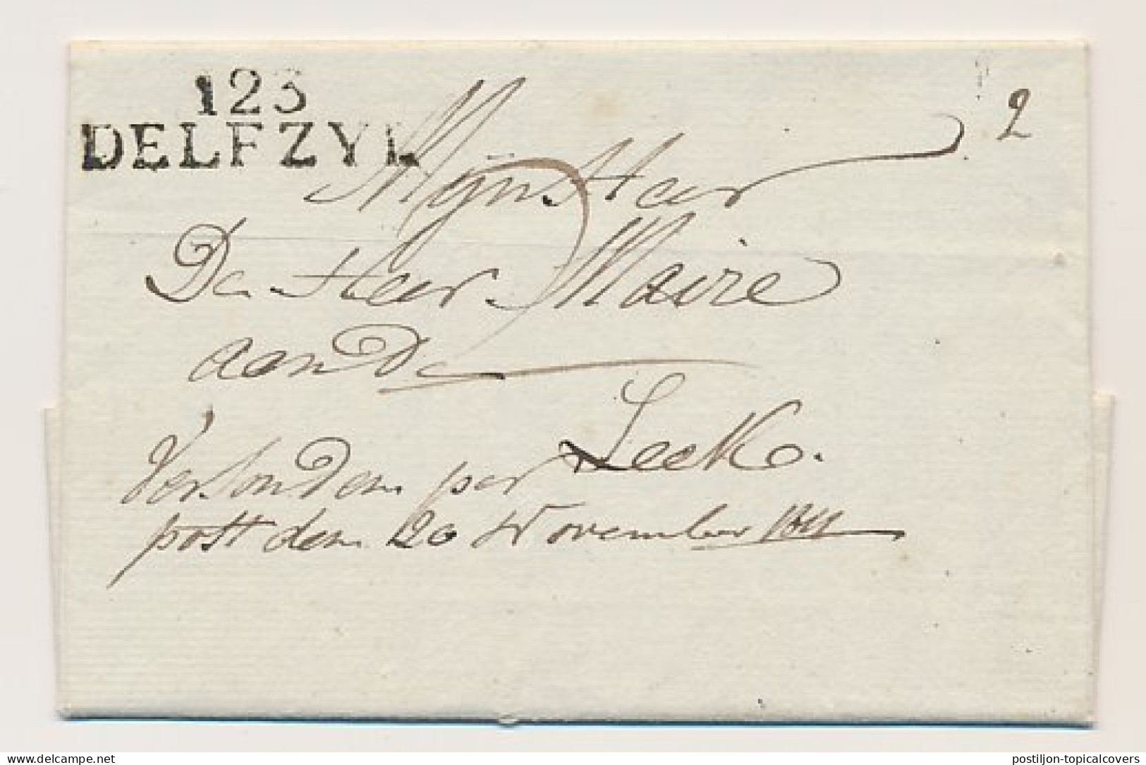 123 DELFZYL - Leek 1811 - ...-1852 Préphilatélie