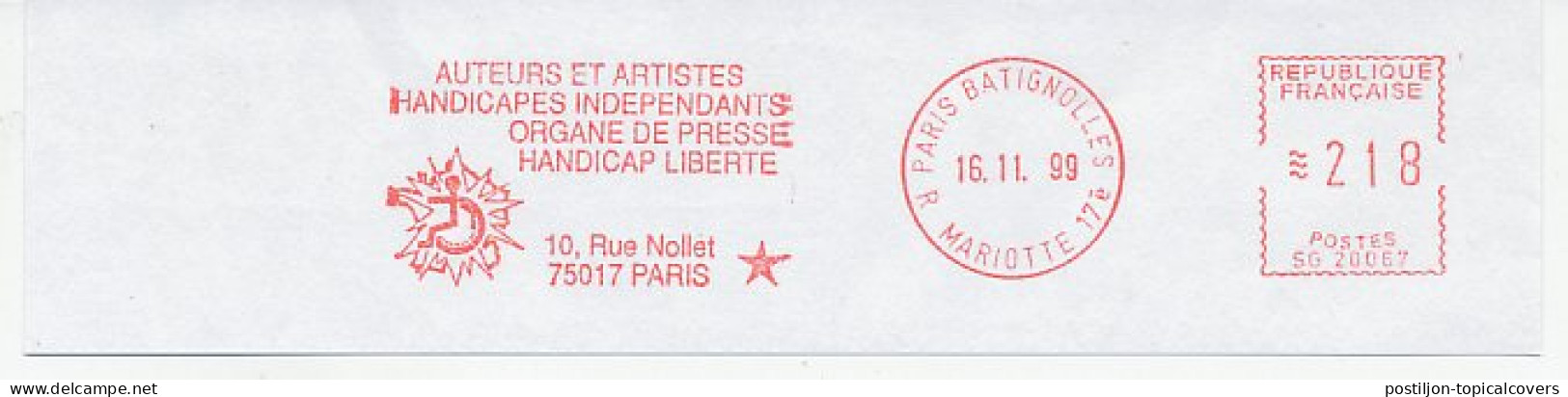 Meter Cut France 1999 Authors - Artists - Independent Newspaper - Freedom - Behinderungen