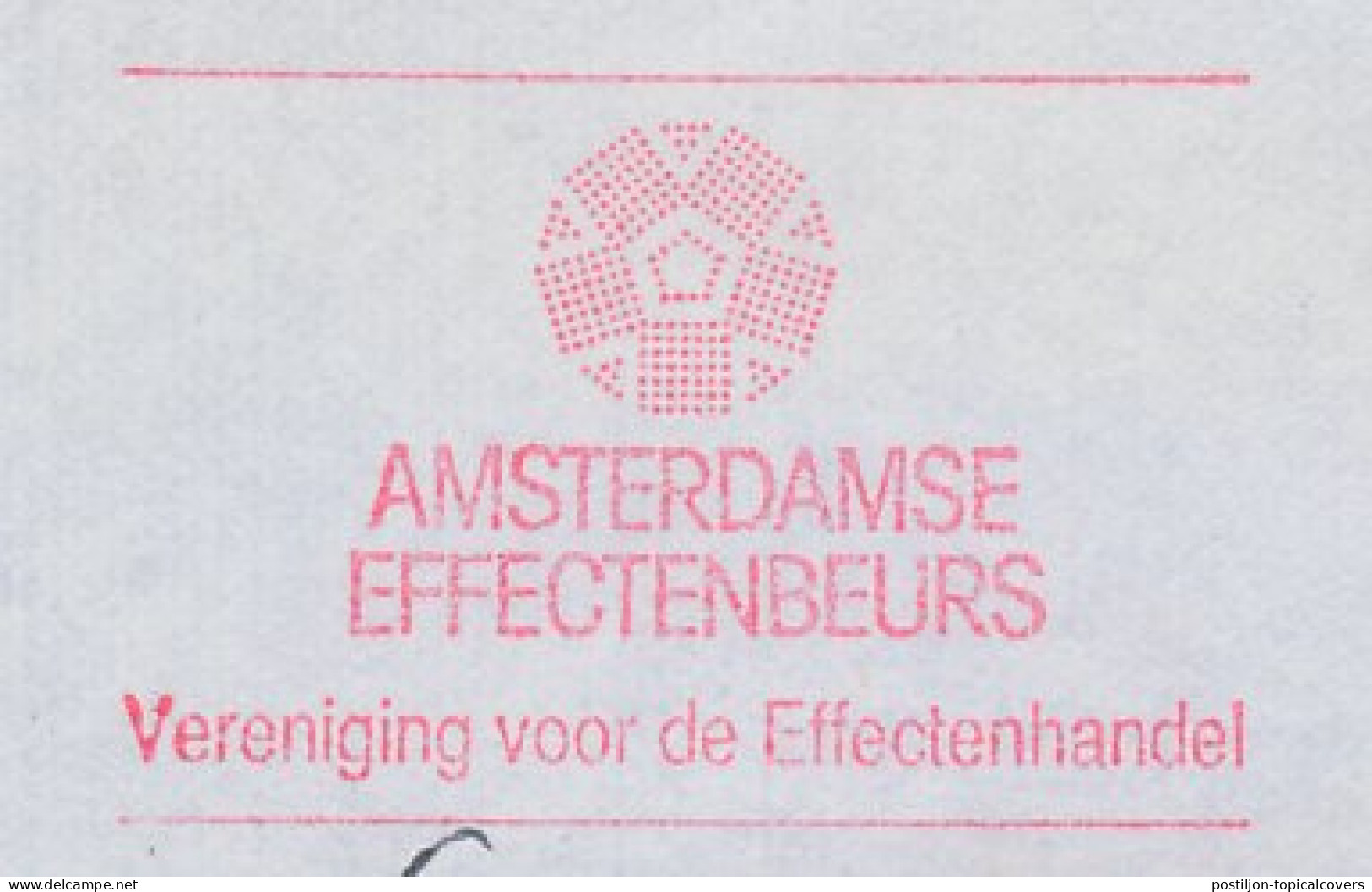 Meter Cover Netherlands 1990 Amsterdam Stock Exchange - Ohne Zuordnung