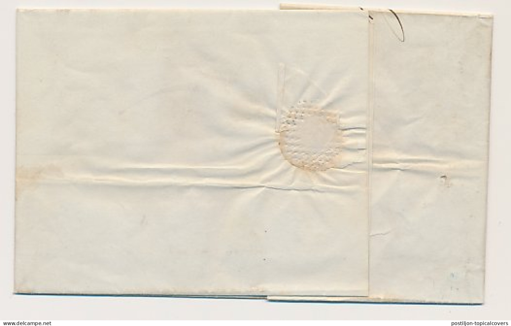Treinbrief Amsterdam - Haarlem 1842 - Per Stoomwagen - Briefe U. Dokumente