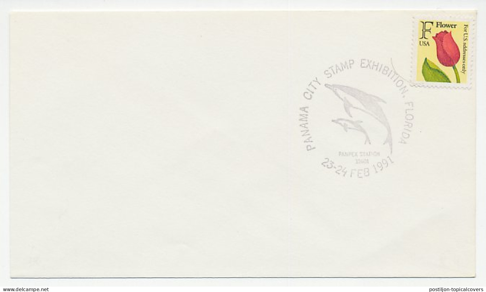 Cover / Postmark USA 1991 Dolphin - Andere & Zonder Classificatie